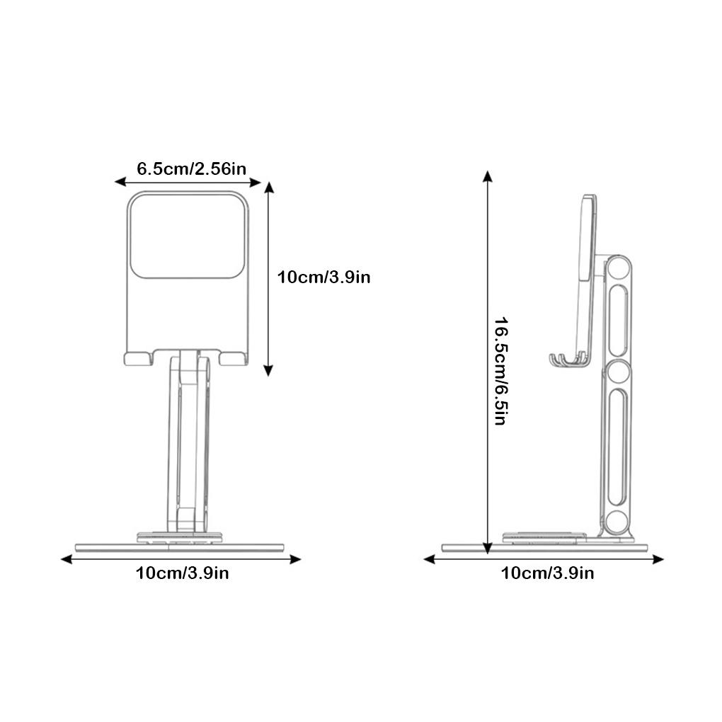 360° Rotate Metal Desk Mobile Phone Holder Stand For iPhone iPad Xiaomi Adjustable Desktop Tablet Holder Table Cell Phone Stand