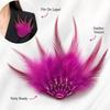 Handmade Rhinestone Feather Brooch Gothic Style Shoulder Strap  Wedding Accessories