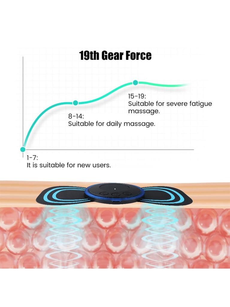 2026 Remote Control Ems Electric Pulse Neck Massager With 8 Massage Modes, 19 Levels Of Intensity, Deep Relaxation  rechargeable