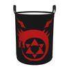 Fullmetal Alchemist Ouroboros Homunculus Symbol Dirty Laundry Baskets Foldable Large Clothes Sundries Basket For Home Kids