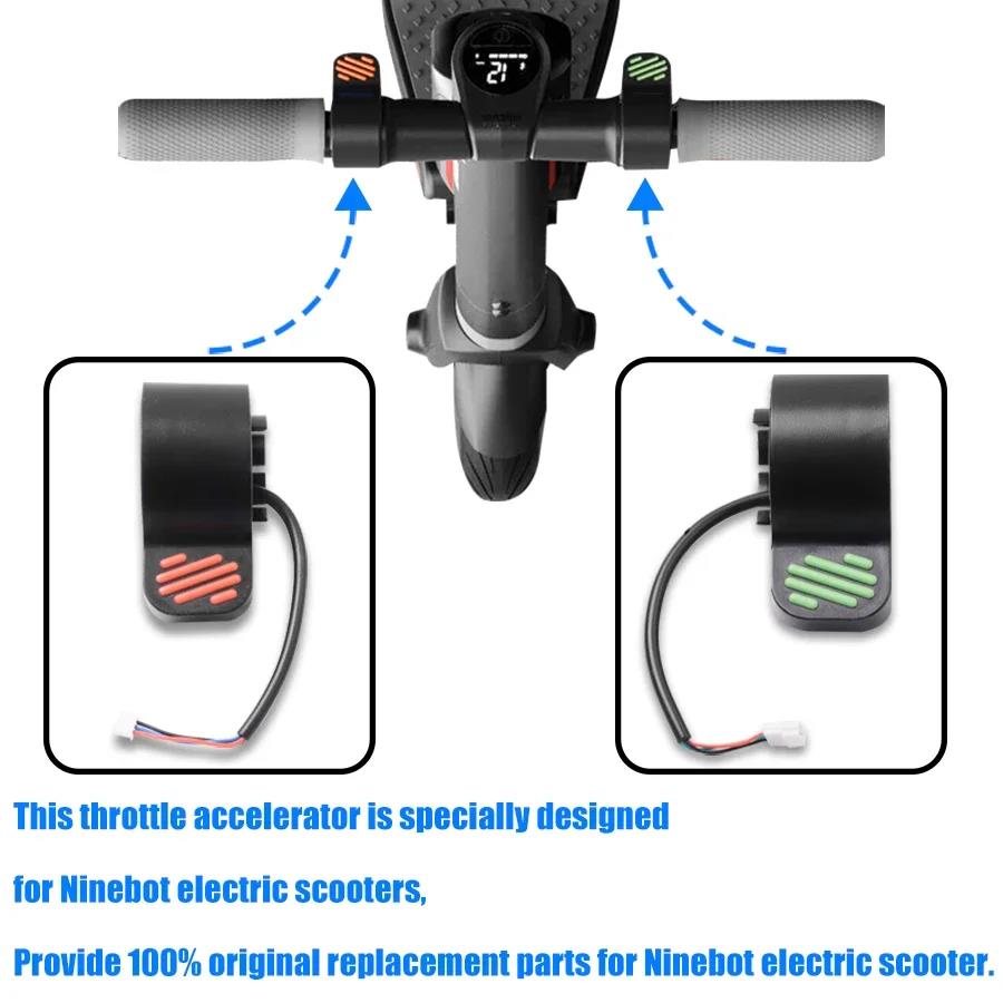 Accelerator Brake Finger Throttle Button For Ninebot ES1 ES2 ES3 ES4 Scooter Accelerator Throttle E-bike Brakes Kit Throttles 2