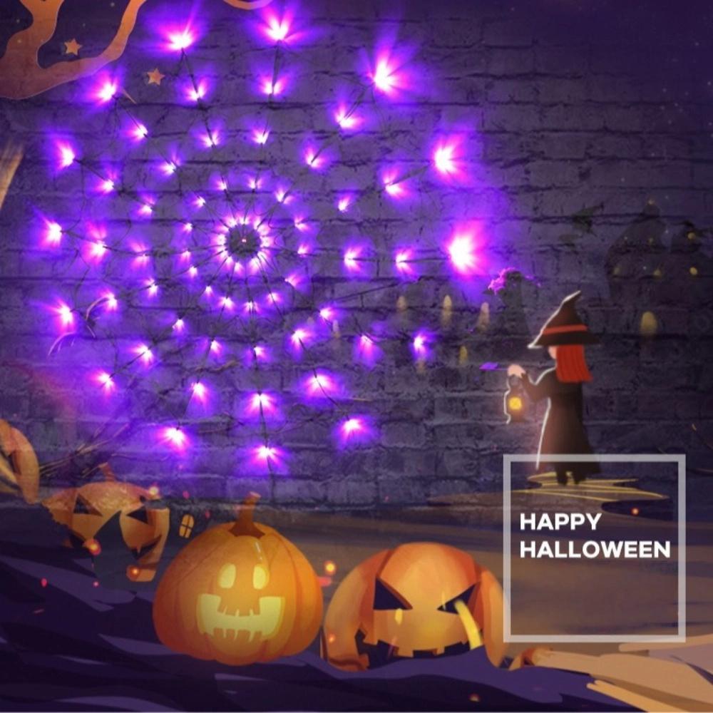 70 Lamp Spider Web Light Waterproof Haunted House Light New Party String Lighting  Atmosphere Decor
