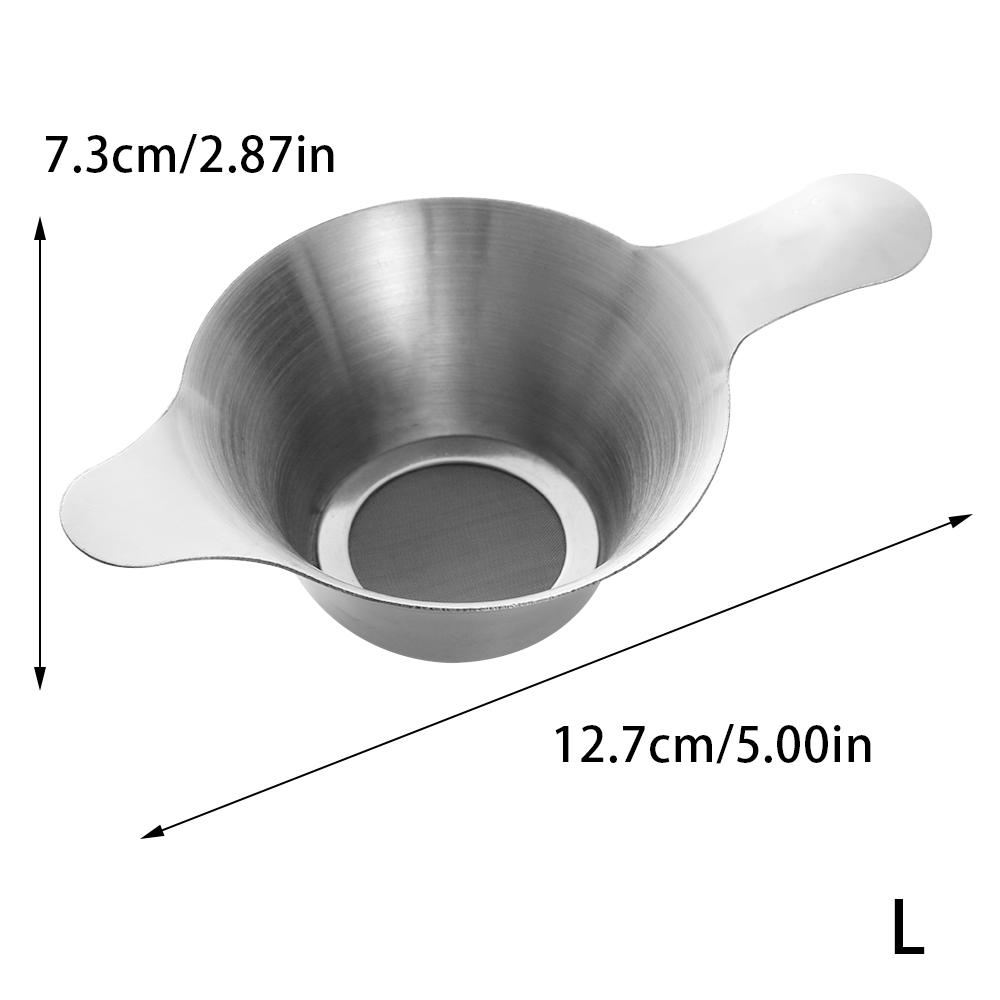New 1set Reusable Fine Tea Strainer Filters Kongfu Stainless Steel Mesh Colander Reusable Teapot Infuser With Handle