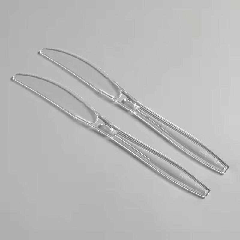 

ZISIZ Прозрачный пластиковый одноразовый набор столовых приборов