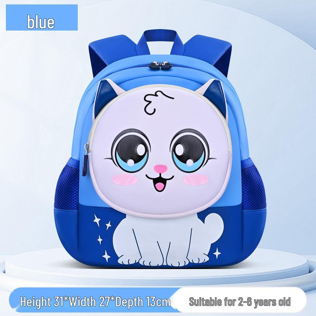 2025 Kids' Lightweight Cartoon Backpack for Ages 6-12 with Spine Protection and Double Shoulder Straps