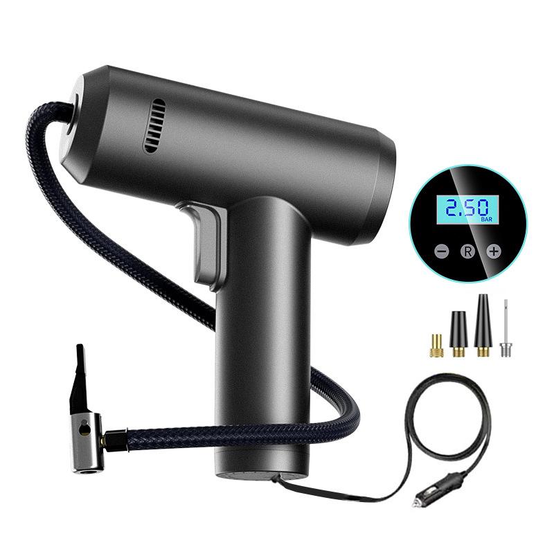 12V 150psi Handheld Air Compressor Wireless/Wired Inflatable Pump Portable Air Pump Tire Inflator Digital for Car Bicycle Balls