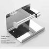 Stainless Steel Bathroom Paper Holder Toilet Roll Holder No Drilling Wall Mount WC Paper Phone Holders Home Paper Towel Holder
