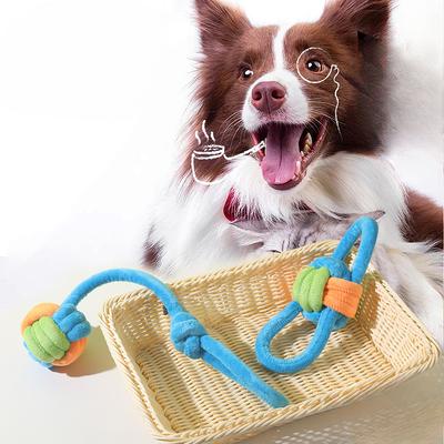 Haustierspielzeug Hund Interaktives und Langeweile-Spielzeug Zahnen und Langlebig Zahnreinigungsseilknoten Hundespielzeug