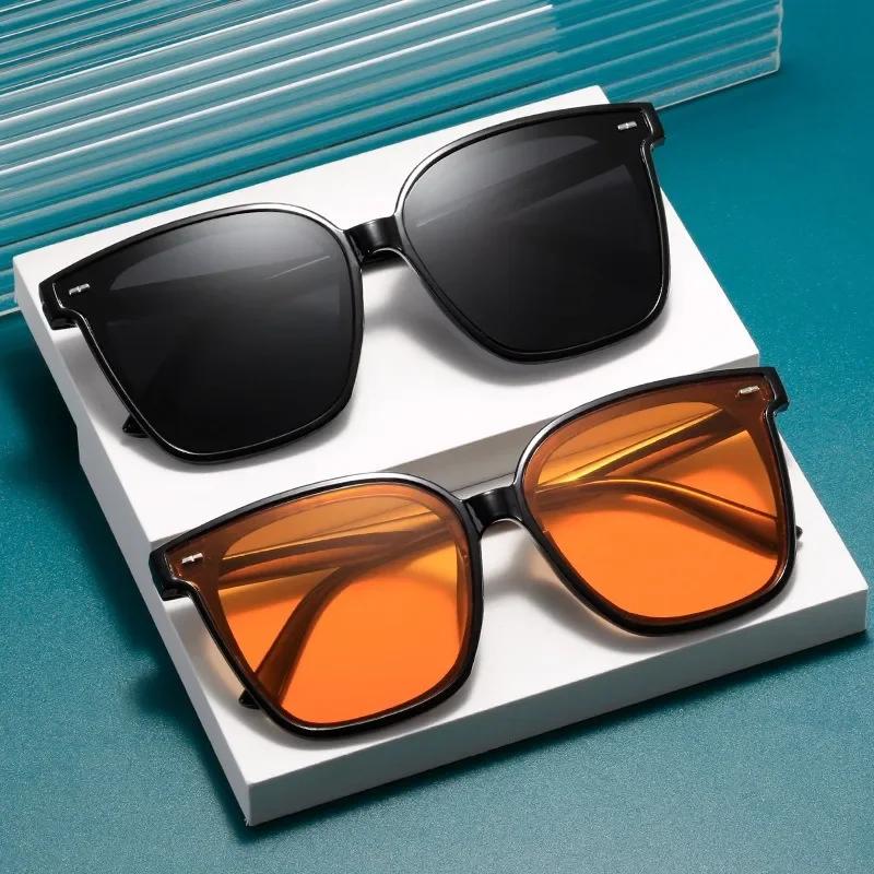 Women Men Luxury Korean Square Frame Sunglasses New Vintage Female Outdoor Eyewear Sunscreen UV400 Sunglasses