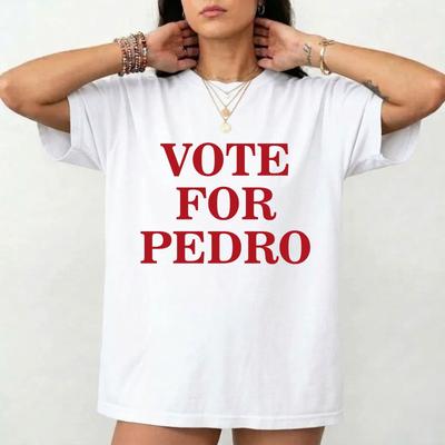 Vote For Pedro TV Show TShirt Funny Pop Retro Napoleon Dynamite Meme Tee