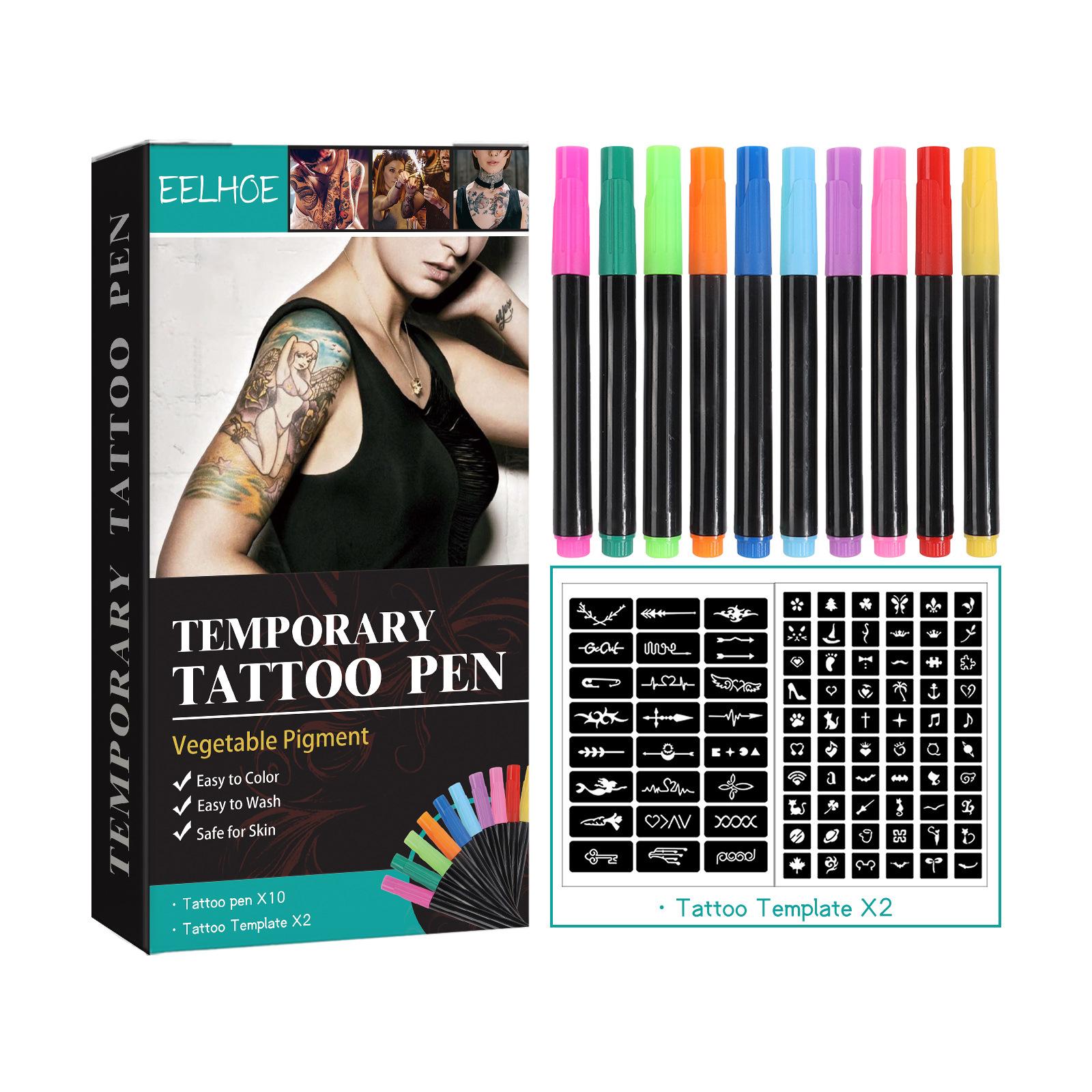 

EELHOE temporary body art pen set face arm body colorful diy makeup graffiti decoration 1