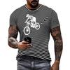 Vintage Sport Bicycle Bike Graphic T Shirts Men 3D Print Mens Tee Tops Short Sleeve O-Neck Sport Tops Tee Streetwear Men Clothes