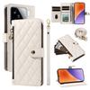 For Xiaomi 15 Wallet Case with Straps,Rhombus Leather Stand Phone Cover