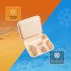 Mr. Corn Sugarcane Pulp Multi-Compartment Takeout Boxes
