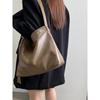 Ielgy Autumn Winter Retro Soft Leather Large Capacity Tote Bag