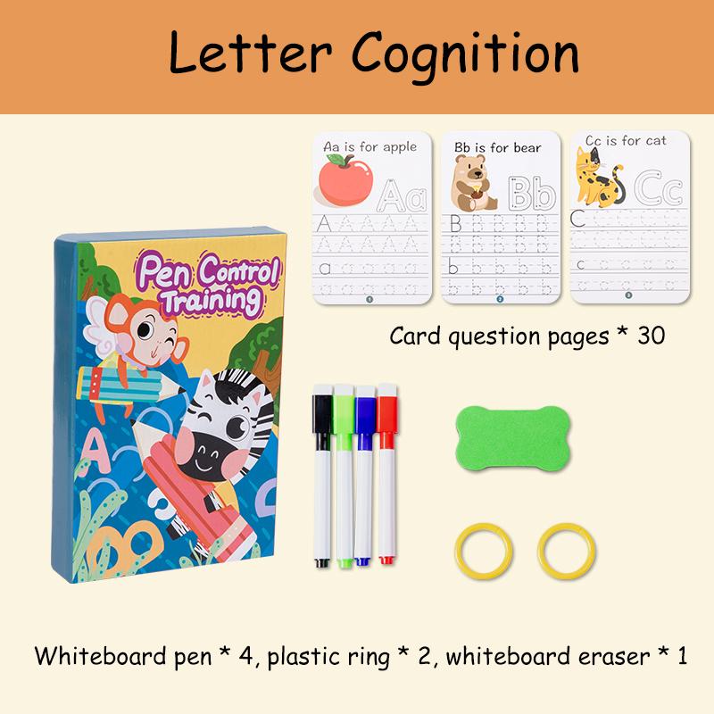 

Рабочая тетрадь Magical Tracing Развивающие книги Монтессори для детей Обучение контролю за ручкой Многоразовая тетрадь для каллиграфии для детей