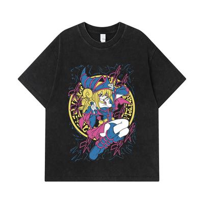 275 GSM Washed T-shirts 100% Cotton Yu-Gi-Oh V3 Maga Obscura Print Unisex Heavy Cotton T Shirt