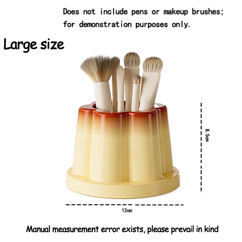 Pudding Pencil Holder Adorable and Cute Pudding Pencil Holder Creative Desktop Girl Heart-Shaped Mini Decoration