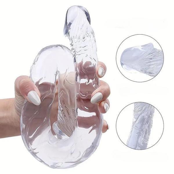 Çift Kafa Yapay Penis Kadın Su Geçirmez ve Esnek Yetişkin Oyuncakları Yetişkin Ürünleri