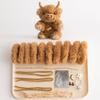 Colorful Chenille Stems Pipe Handmade Squirrel&Orangutan&Fox&Hedgehog Plush Twist Sticks DIY Material Package for Kids&Adult