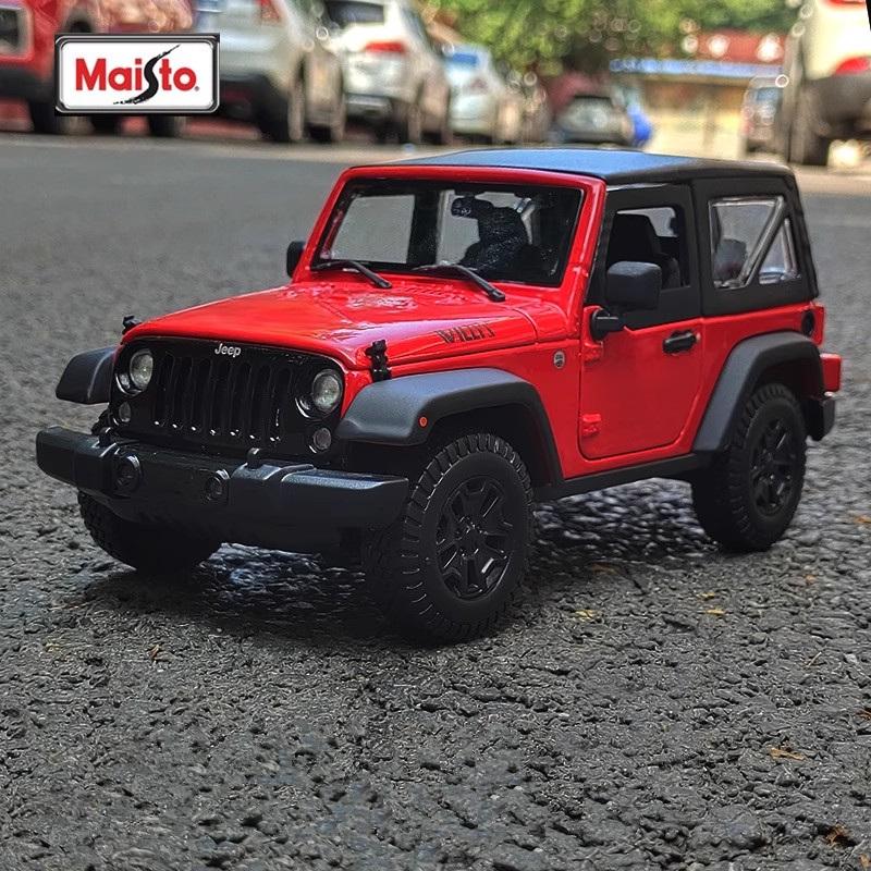 

Maisto 1:18 Jeep Wrangler Rubicon Alloy Car Model Diecast Metal Off-road Vehicles Car Model High Simulation Collection Kids Gift