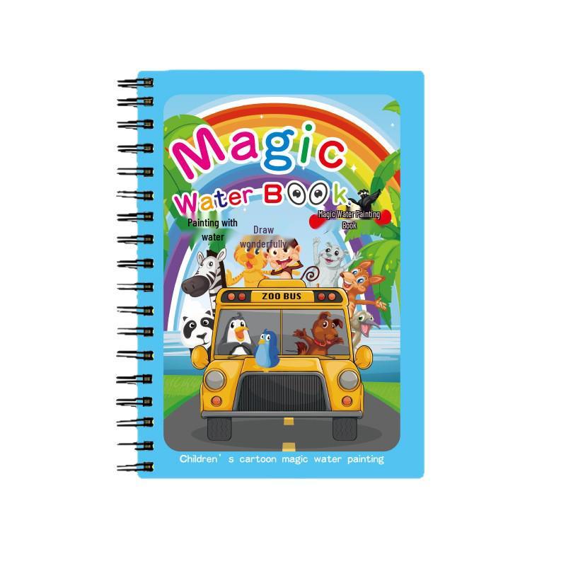 Children's Magic Water Painting Quiet Book: DIY Baby Doodle Coloring Album