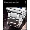 CHENXI 8216 Men's Quartz Watches Fashion Business Simple Silvery Stainless Steel Strap Square Wristwatches for Male Gift