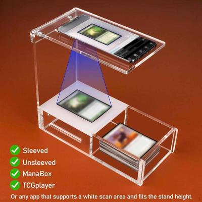 Acryl Kaart Scanner Stand Clear Scanstand Display Eenvoudige Montage Professioneel met Lade Telefoon