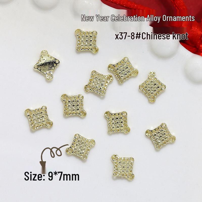 Chinese New Year Nail Art: Red-Gold Ingots, Lucky Bags & Koi Fish Accessories