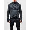 Herren Langarm Sportbekleidung Rollkragen Slim Fit Hautfreundliche Pullover Einfarbig Workout Fitness Winter Tops