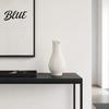 Home Decor Vase 3D Printed Ribbed Flower Vase, Decorative Plastic Table Centerpiece Holder Container for Office Living Room