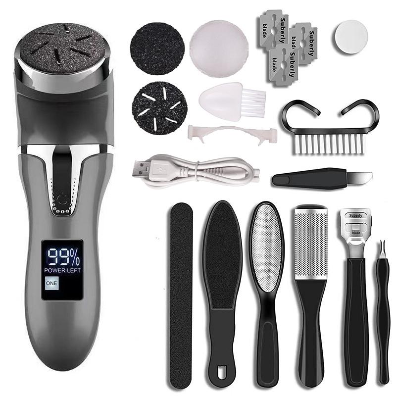 Rechargeable Electric Foot Rasp Electric Pedicure Foot Sander IPX7 Waterproof 2 Speeds To Eliminate Feet Dead Skin And Calluses
