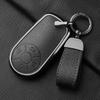 Aluminum Alloy Goatskin Car Key Case Cover For Greatwall Ora R1 R2 Good Cat Gt Lightning Cat Ballet Cat White Cat Iq Keychain