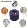 1/2Pcs Coarse Abrasive Poly Strip Discs Remover Wheels for Effortless Grinding & Polishing - Durable PVC/Diamond Construction