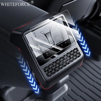 For Tesla Model Y Juniper Model YL Car Rear Center Console Air Outlet Cover for Model 3 Highland Tempered Glass Screen Protector
