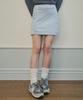 Aueonoseuteljia Suede Rivet Skirt_Ash Blue(Oc25-Sk03)
