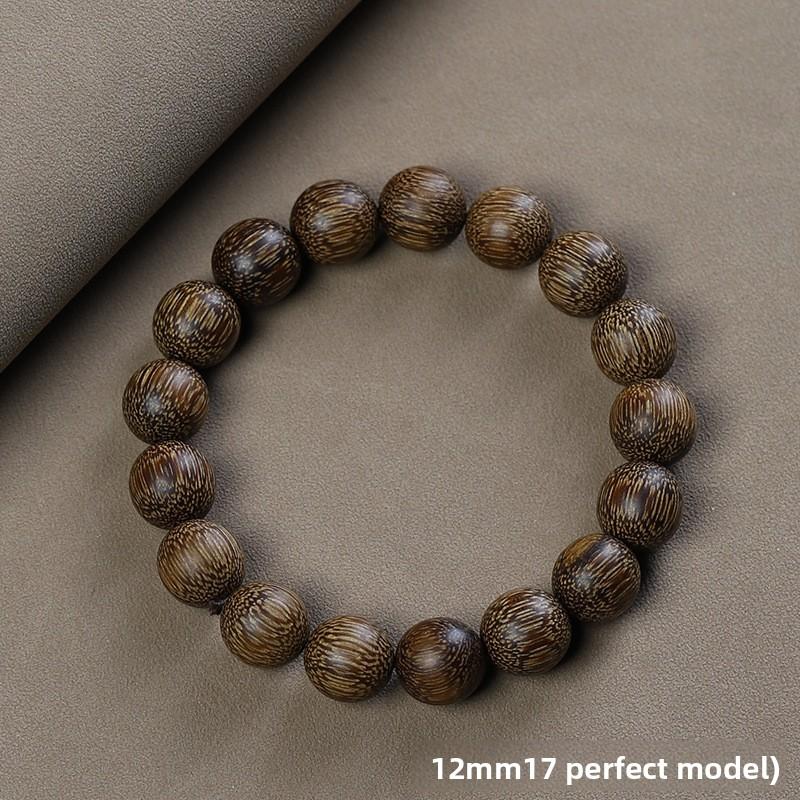 Nha Trang Bai Qinan Agarwood 20 Bracelet, Submerged Old Material Wenwan Men's and Women's Single Circle Buddha Beads, Bracelet