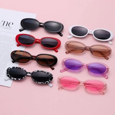 Small Oval Frame Sun Glasses Retro Summer Sunglasses for Women Fashion Shades Eyewear UV400 Sun Glasses
