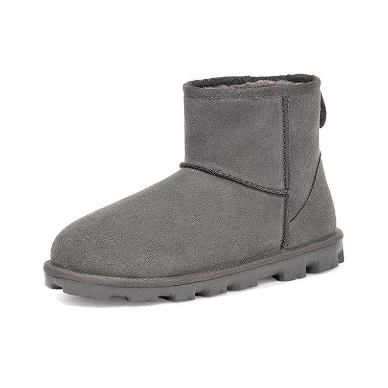 UGG Essential Mini Classic Plush Snow Boots Women Boots Charcoal 1115030-CHRC