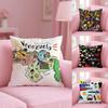 V-Venezuela Feelings Cushion Cover Plush Fabric Soft Double-Sided Printed Sofa Warm Winter Home Gift Pillow Cover