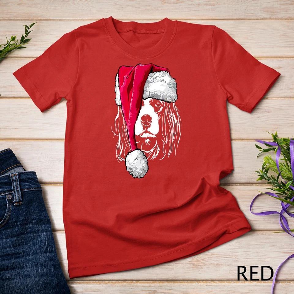 Funny Cavalier King Charles Spaniel Christmas Unisex T-shirt 7 S