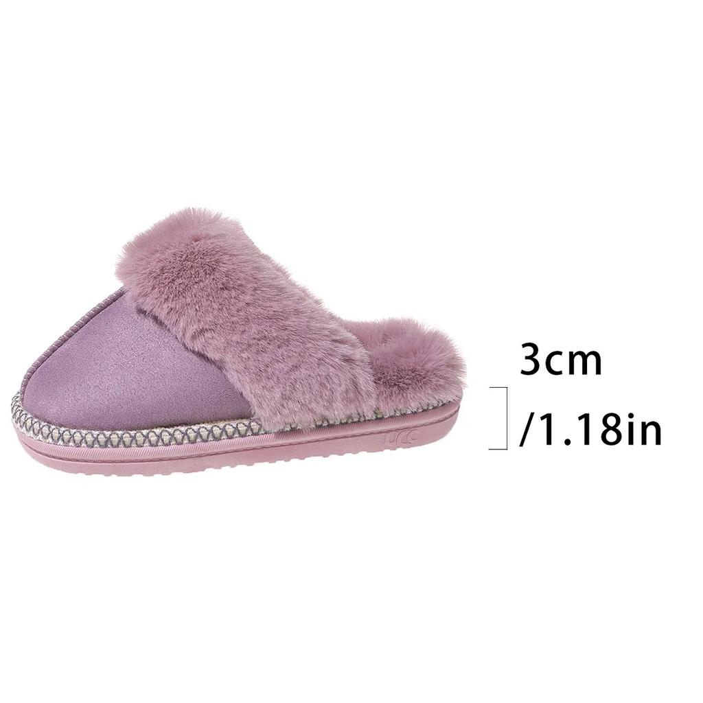 Winter 2024 Women Slippers New Comfortable and Warm Women's Fur Slippers Casual and Fashion Indoor Cotton Slides Zapatos Mujer