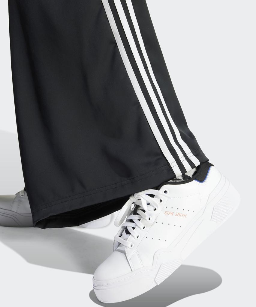 ADIDAS Satin Wide Leg Track Pants - Black:White / Iu2520