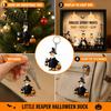 Festive Holiday Decorations Halloween Advent Calendar 2026 with 24 Horror Ducks Figures, Days of Decorative Miniature Figures Countdown Acrylic