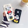 3D Cartoon Mickey & Minnie Drop-Proof Phone Case for Huawei Mate60, Mate30/40/50 Pro, P60.