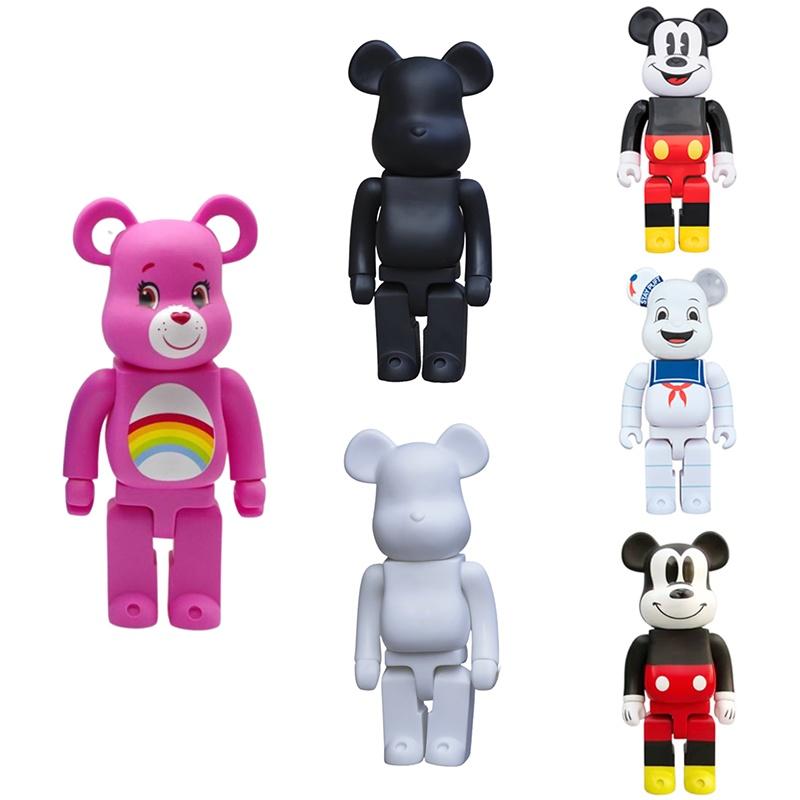 Bearbrick 400% Action Figure Collectible Pvc Daredevils Mickey Bear Building Block Trendy Toy