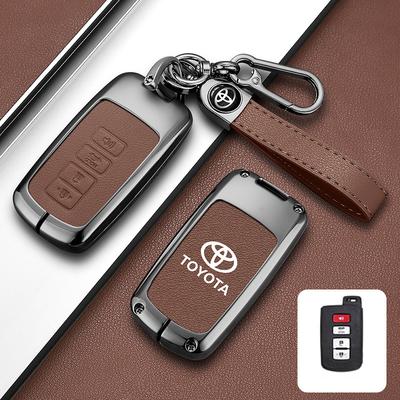 Car Smart Remote Key Case Cover Bag For Corolla Camry RAV4 Highlander Auris CHR Avalon Land Cruiser Keychain Accessories
