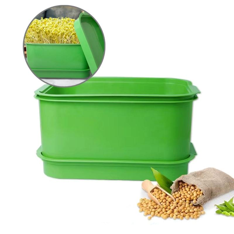 Plastic Sprouting Tray Kits Microgreens Growing Trays for Sprouting  Bean Wheatgrass Sprout Maker Container