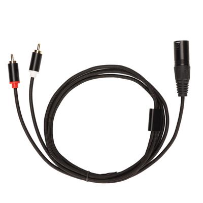 XLR Stecker auf 2 Cinch Kabel HiFi Klares Signal Verlustfrei XLR Y-Splitterkabel für Mischpult Aktivlautsprecher