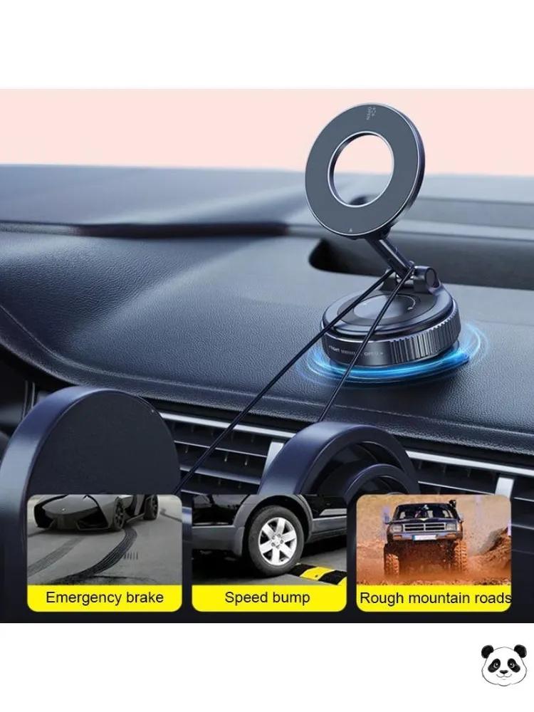 Car Magnetic Phone Holder Air Vent Mount Dashboard Metal Alloy Magnetic Mobile Phone Stand Compatible with Various Smartphones
